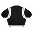 Load image into Gallery viewer, LADIES ZIP-UP VARISTY JACKET - BLK

