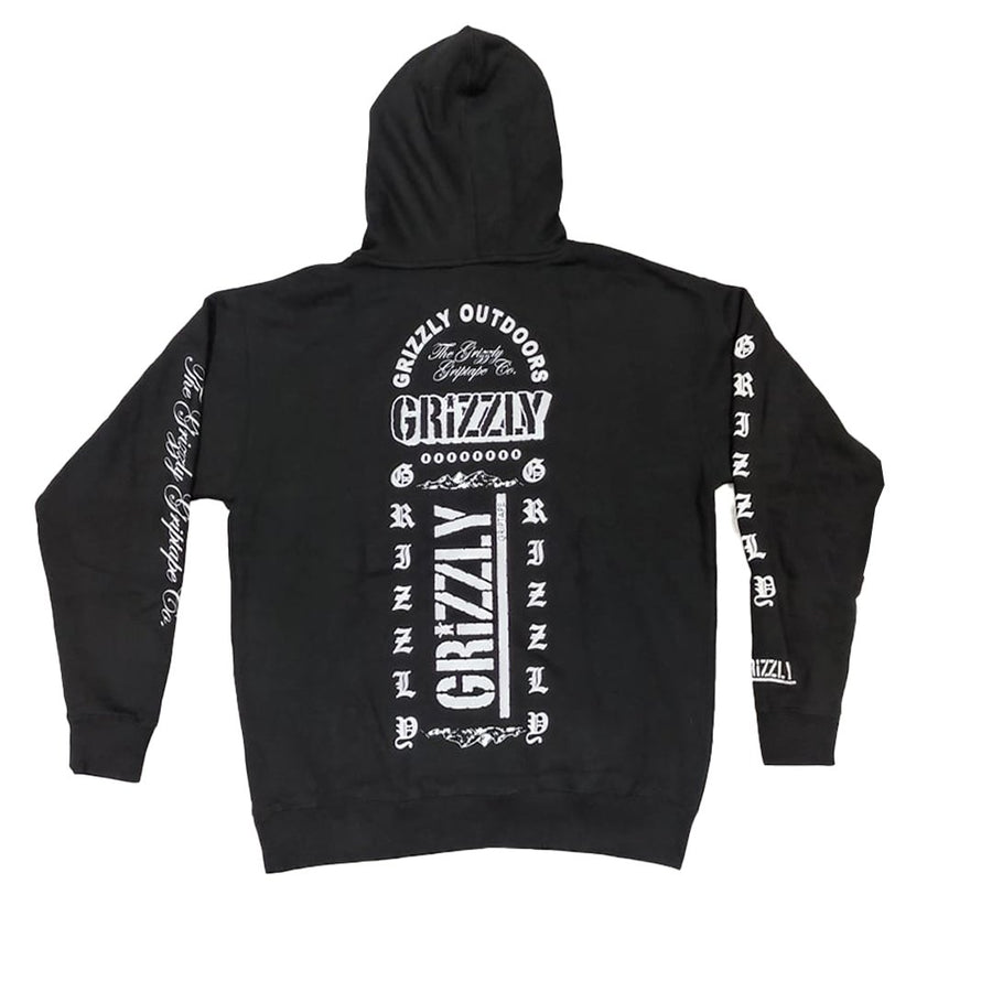 GRIZZLY LEGACY HOODIE - BLACK