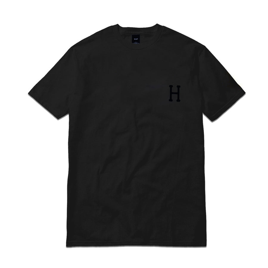 HUF ESSENTIALS CLASSIC H TEE-CHARCOAL