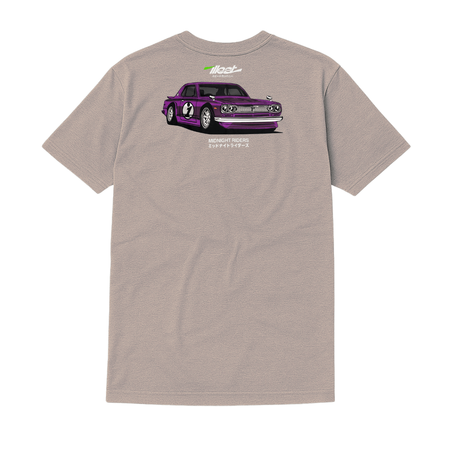 ILLEST MIDNIGHT RIDER TEE - SAND WARM GREY