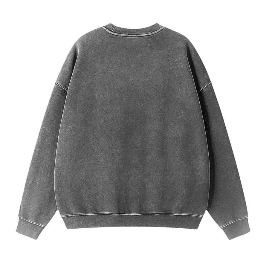ILLEST WASHED PUFF SWEATSHIRT - GRY