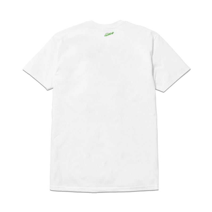 LIME COLOR TEE - WHITE