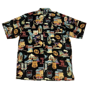 MAUI AND SONS POLO BUTTON DOWN SHORT SLEEVES - BLACK B