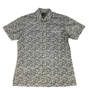 MAUI AND SONS POLO BUTTON DOWN SHORT SLEEVES - BLACK/WHITE
