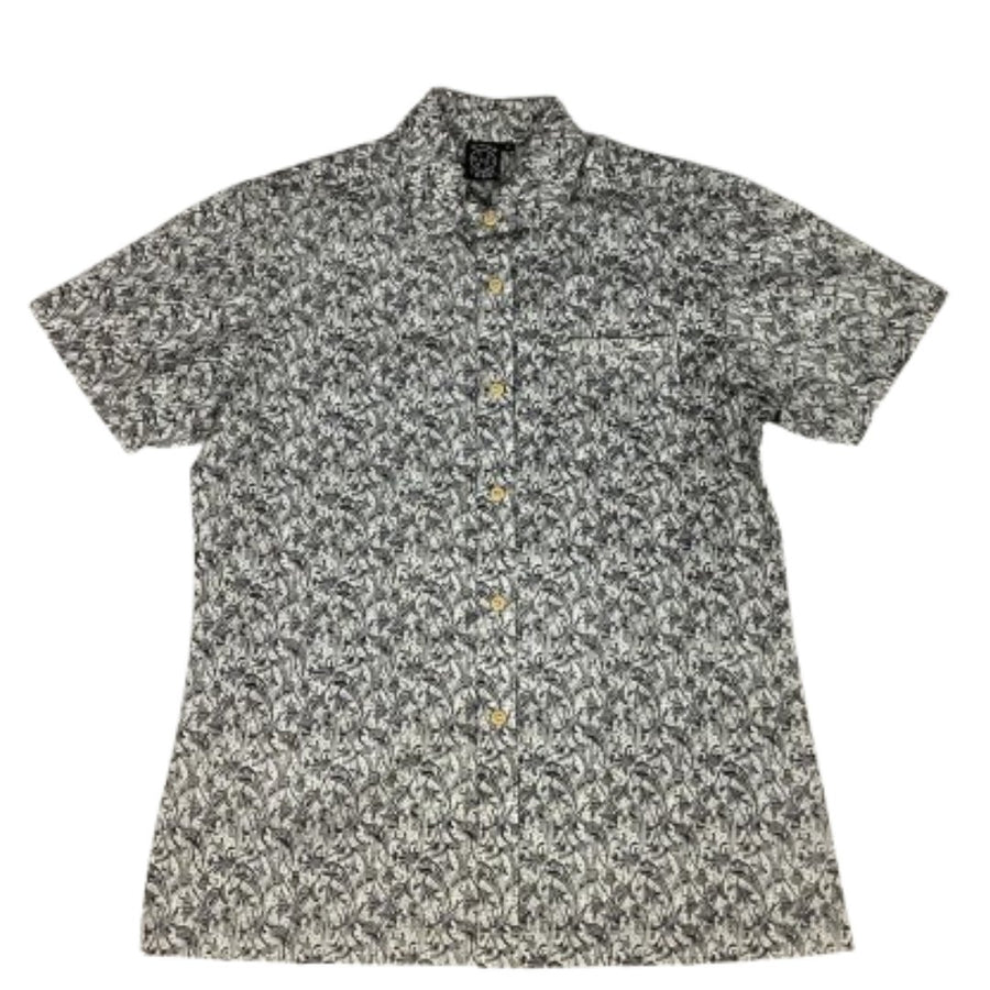 MAUI AND SONS POLO BUTTON DOWN SHORT SLEEVES - BLACK/WHITE