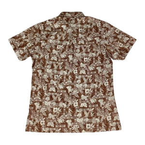 MAUI AND SONS POLO BUTTON DOWN SHORT SLEEVES - BROWN