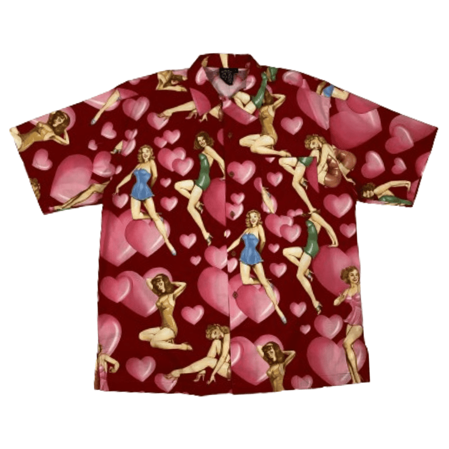 MAUI AND SONS POLO BUTTON DOWN SHORT SLEEVES - RED RED
