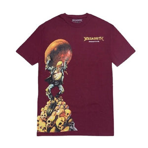 PRIMITIVE DAWN PATROL TEE - BURGUNDY