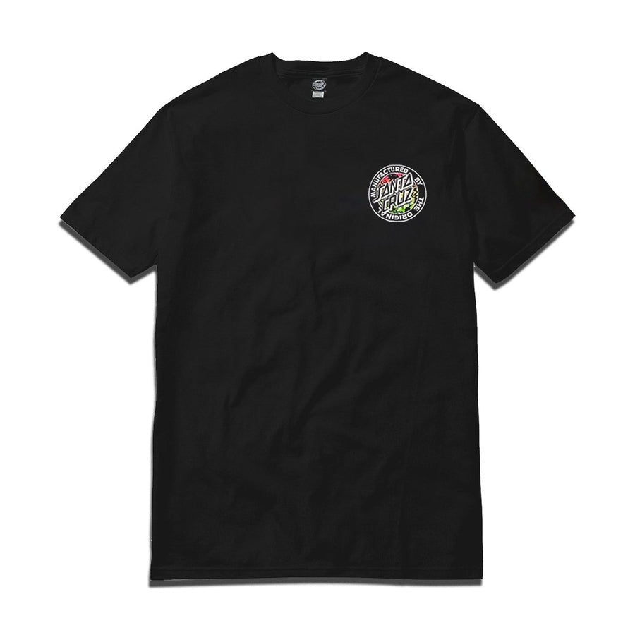 SANTA CRUZ ACIDIC MFG DOT TEE - BLACK