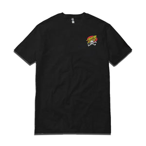 SANTA CRUZ MEEK OG SLASHER HAND TEE PIGMENT - BLACK