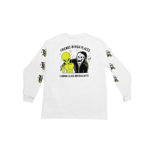SKETCHY TANK HIGH PLACES LONG SLEEVE TEE - WHITE