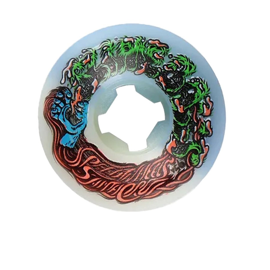 SLIME BALLS 53MM HAIRBALLS 50-50 95A WHEELS - WHITE/BLUE