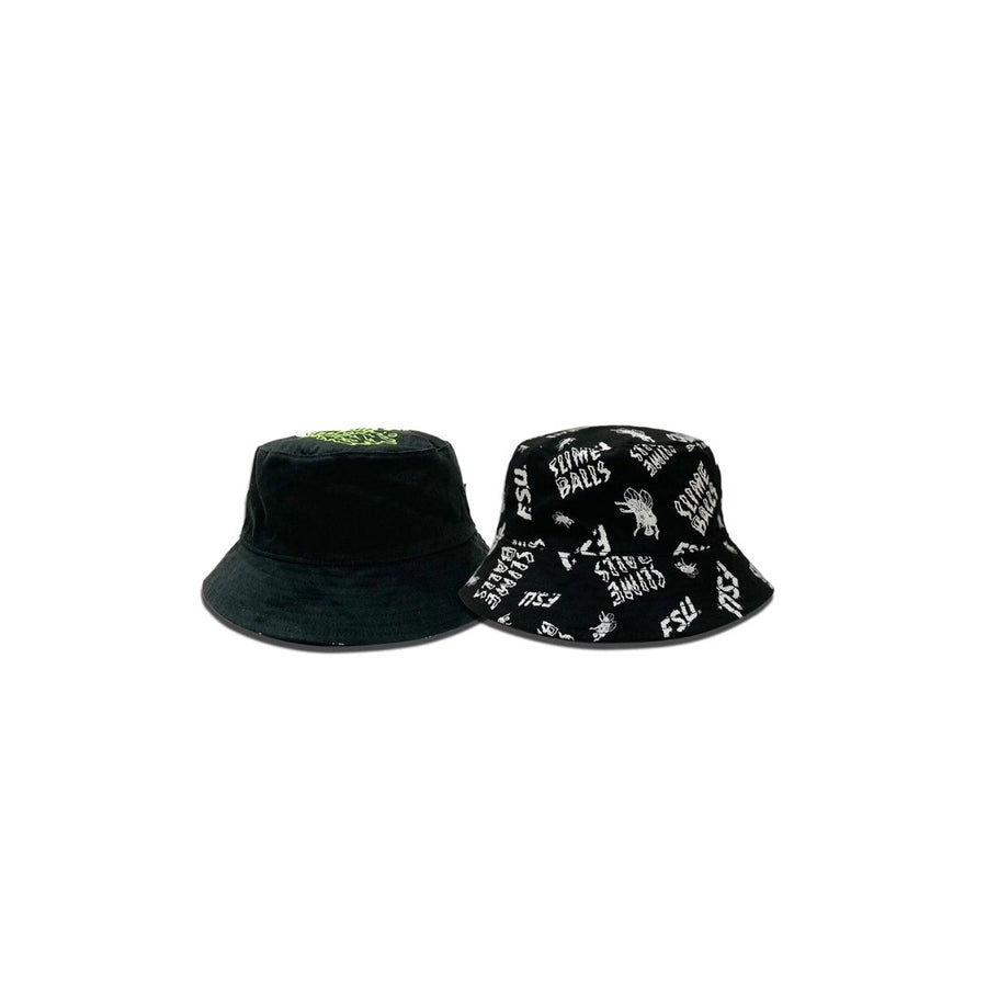 SLIME BALLS x SANTA CRUZ FSU BUCKET REVERSIBLE HAT - BLACK