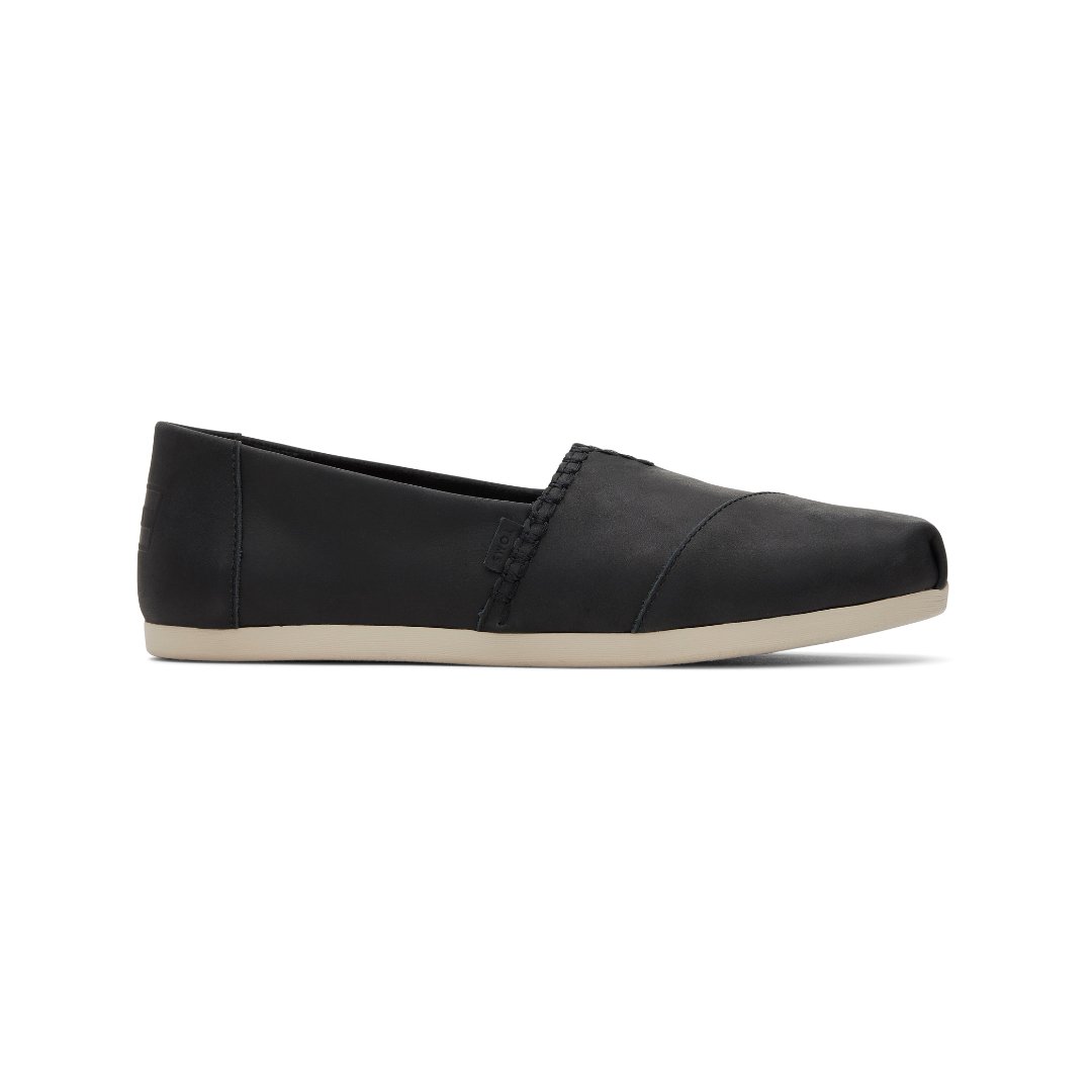 TOMS ALPARGATA BLACK LEATHER ESP The Rail PH