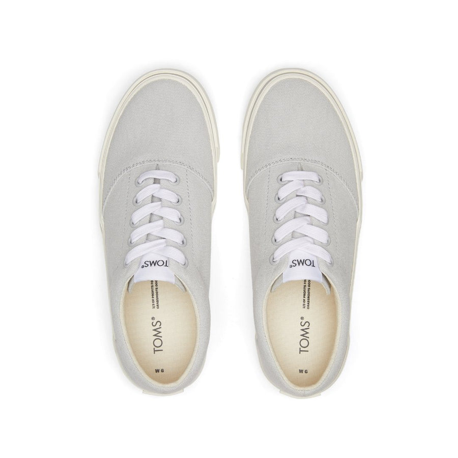 TOMS ALPARGATA FENIX LACE UP-LUN GRY WASHED CVS LACEUP SNEAK (WOMENS)