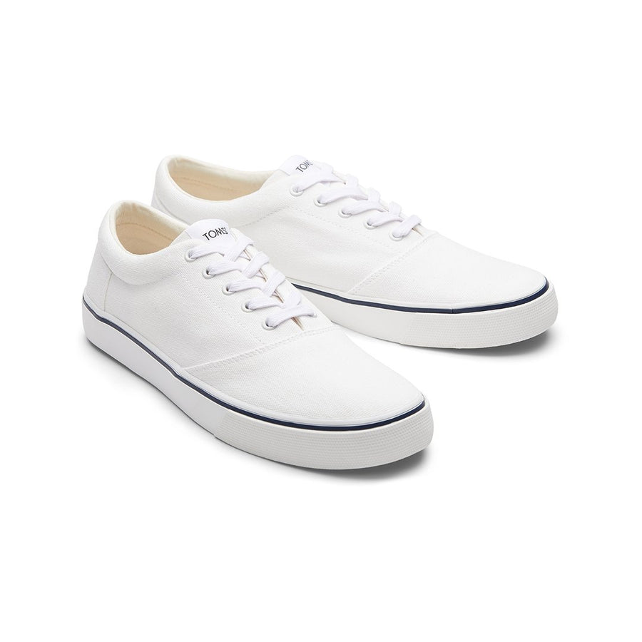 TOMS ALPARGATA FENIX LACE UP - WHITE WASHED CANVAS (WOMENS)