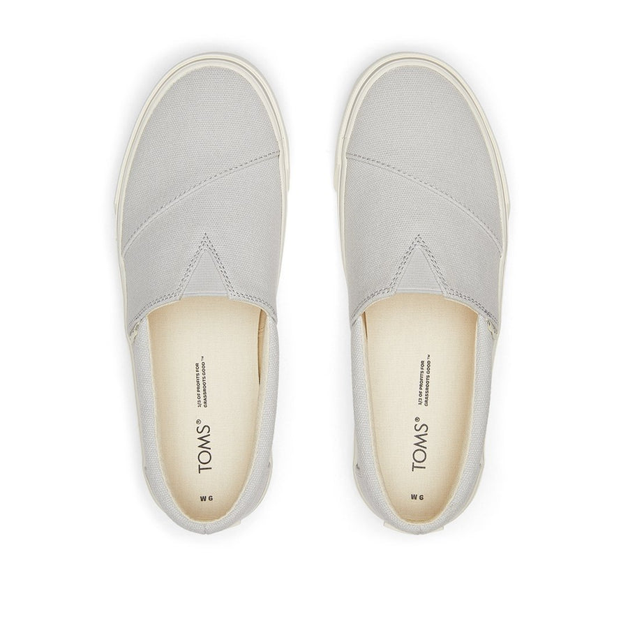 TOMS ALPARGATA FENIX SLIP ON - LUN GRY WASHED CVS (WOMENS)
