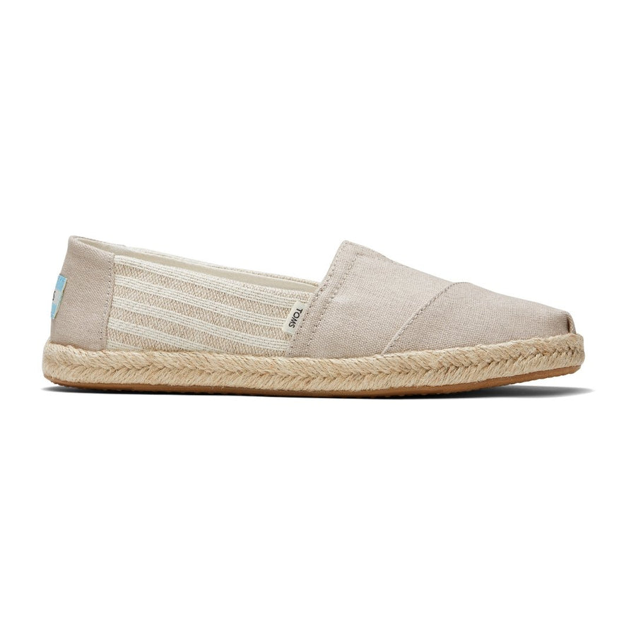 TOMS ALPARGATA ROPE - OXF TAN UNIVERSITY STRIPS ALROPE ESP (WOMENS)