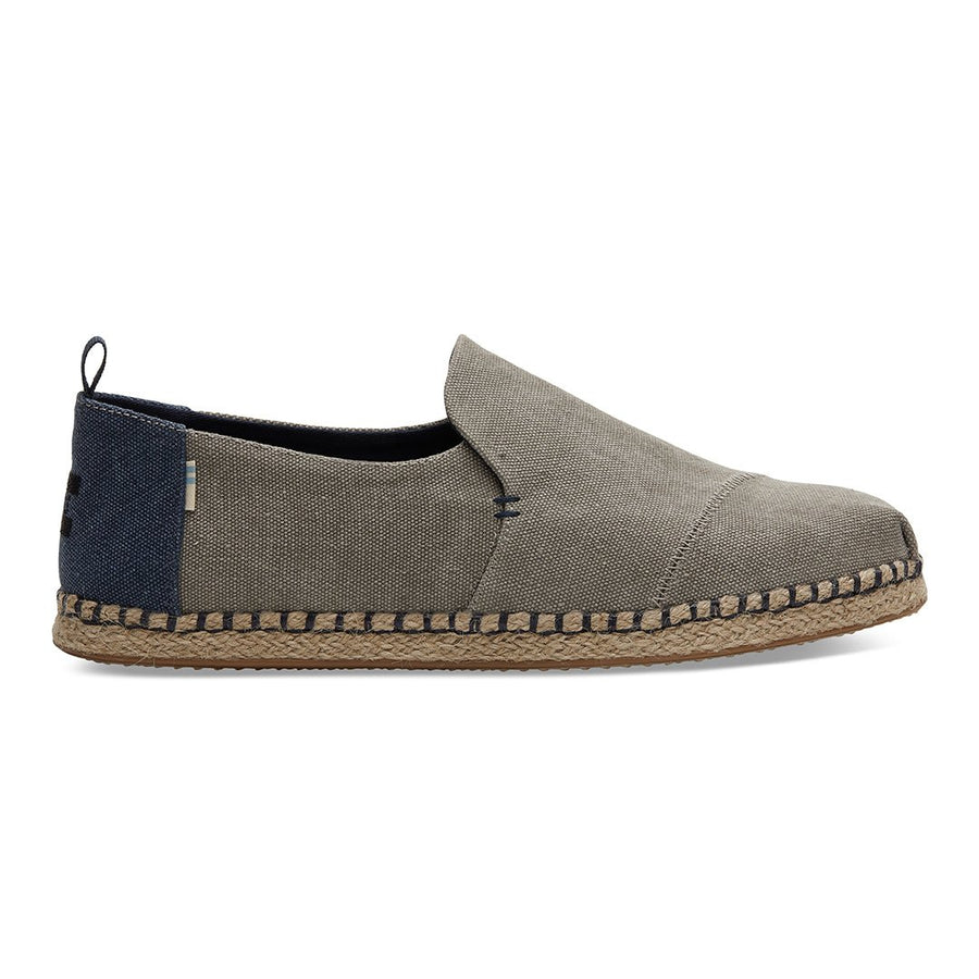 TOMS Deconstructed Alpargata Rope - Grey Washed (MENS)