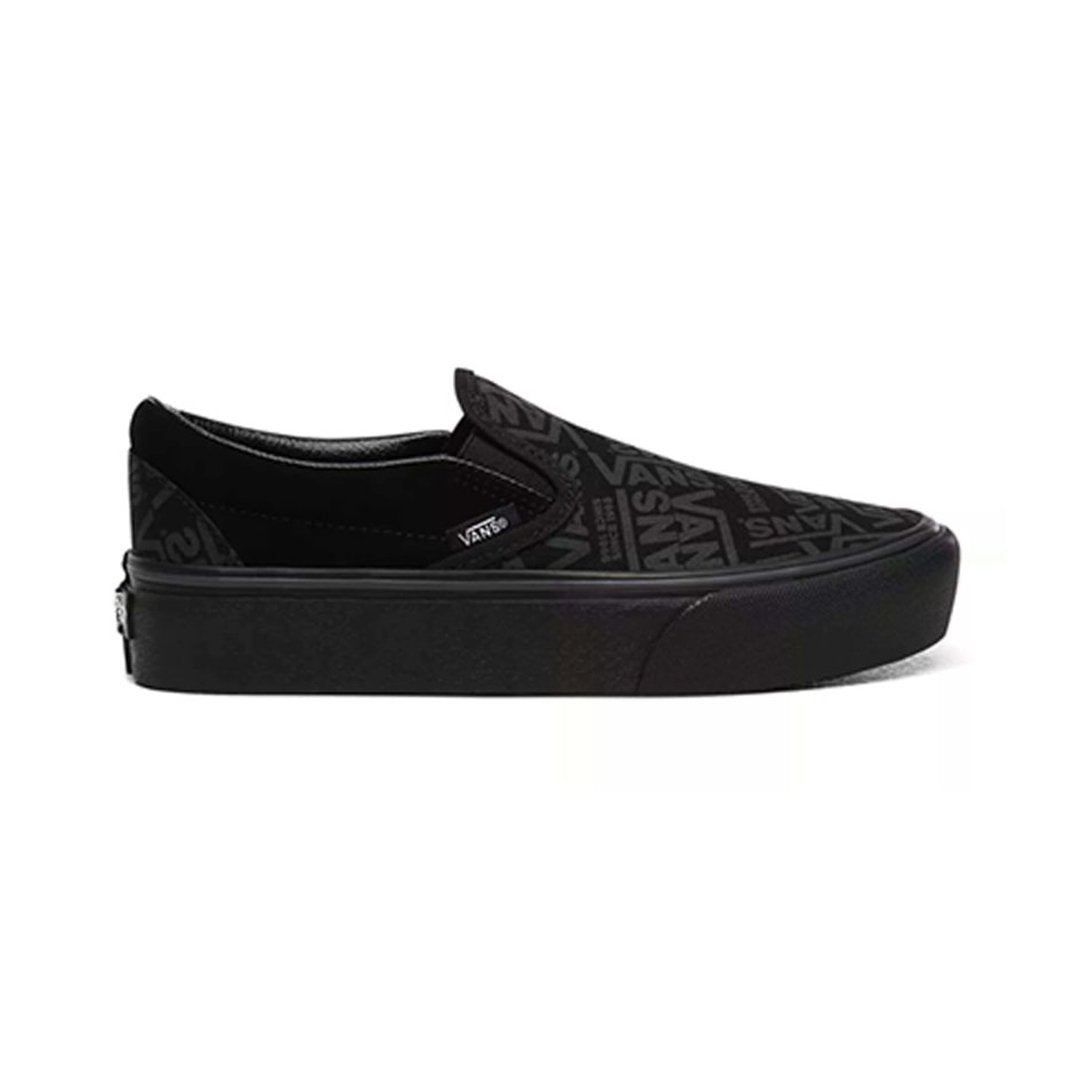 Vans black on black slip on Clearance