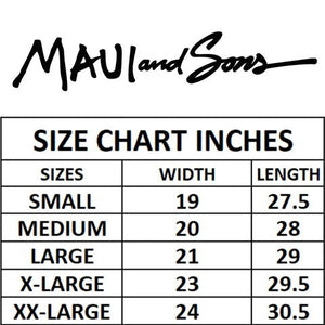 MAUI AND SONS ROUND NECK TEE - AQUA