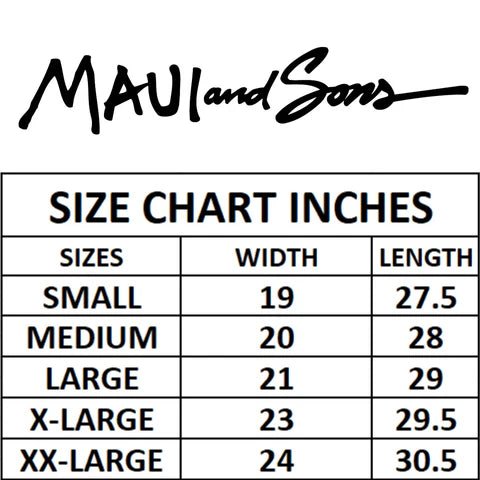 MAUI AND SONS ROUND NECK TEE - AQUA