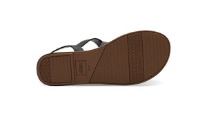 TOMS Sicily Sandals - Black Leather (4649696100434)