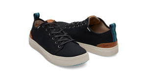 TOMS TRVL Lite Low Sneakers Men's - Black Canvas (4658199330898)