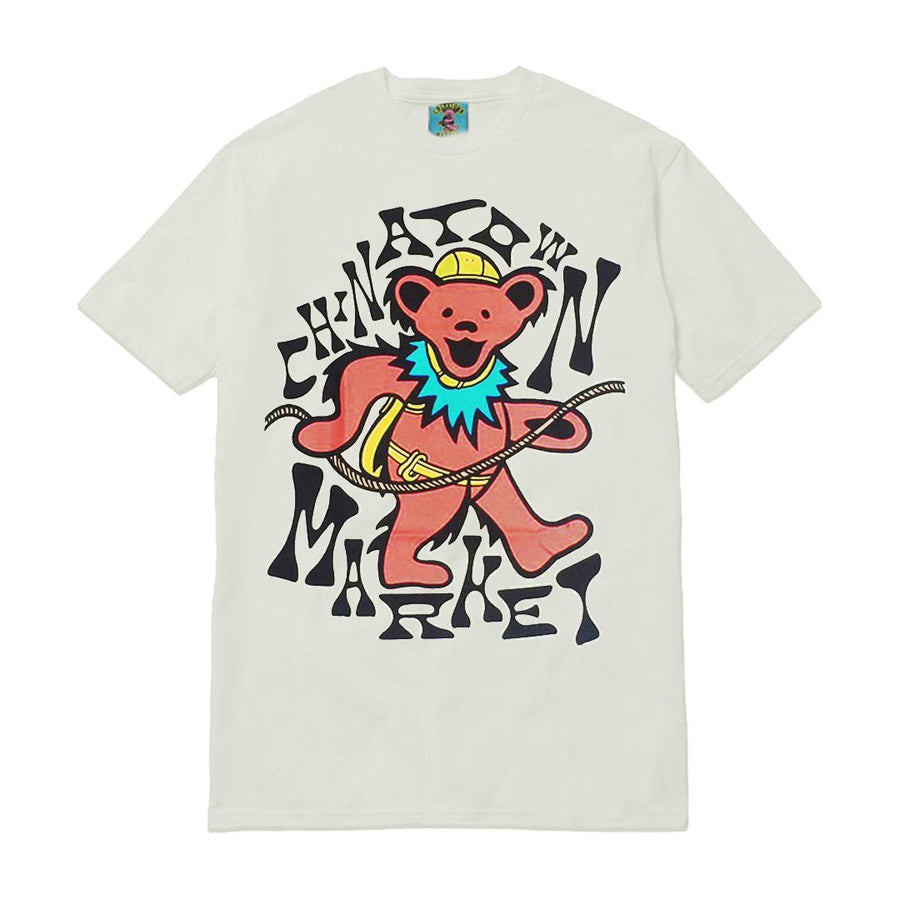 CHINATOWN MARKET NEW GRASP ON DEATH TEE-WHITE