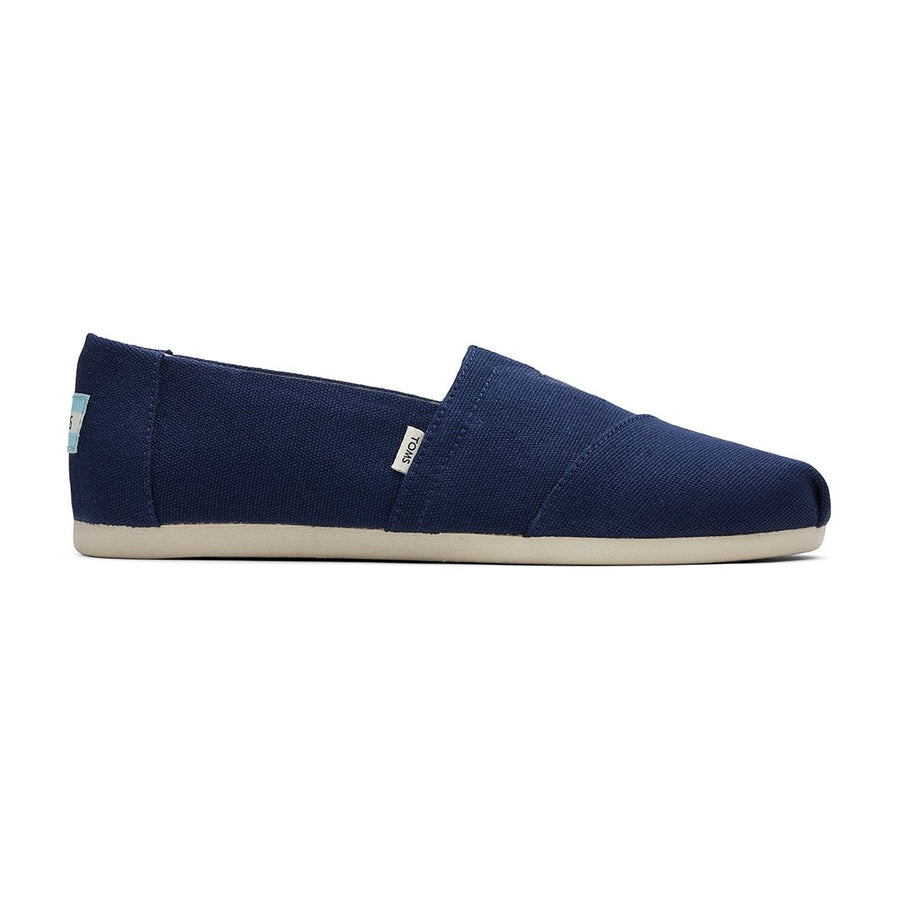 TOMS ALPARGATA - NAVY RECYCLED COTTON CANVAS (WOMENS)