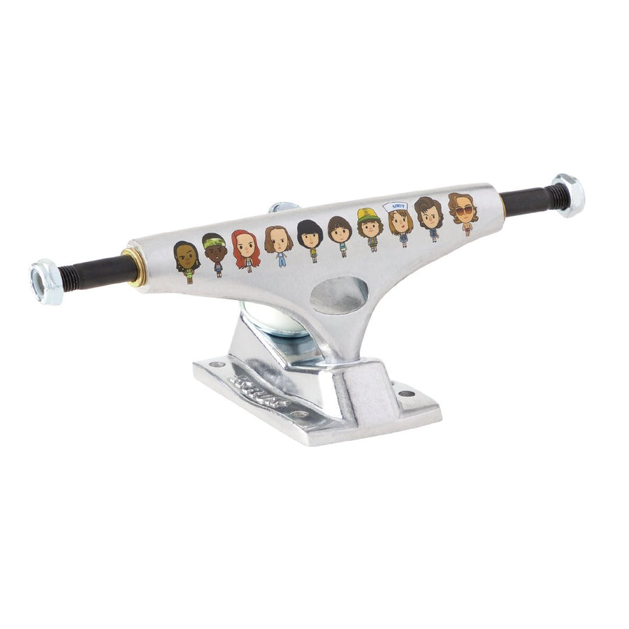 KRUX K5 POLISHED STRANGER THINGS CREW TRUCKS - SILVER (TRUCKSET)