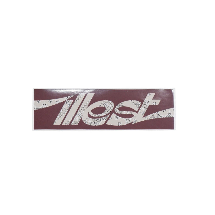 ILLEST NEW LOGO PAISLEY STICKER - CHOCOLATE BROWN