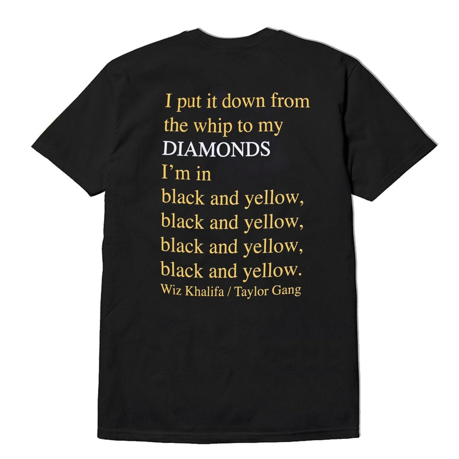 DIAMOND UNPOLO TEE - BLACK