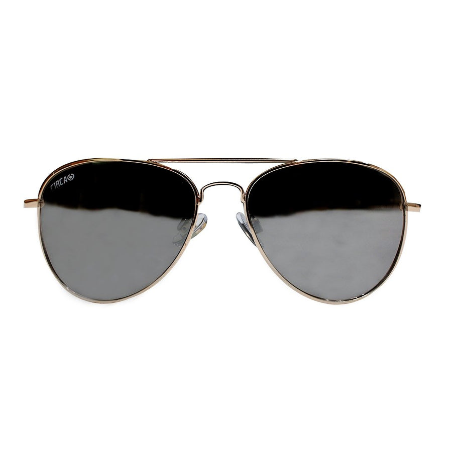 C1RCA Aviator 2 Thin Frame Eyewear - Gold / Brown