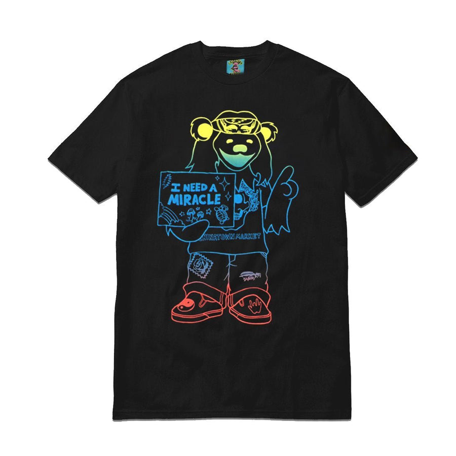 CHINATOWN MARKET I NEED A MIRACLE GRADIENT TEE-BLACK – The Rail PH