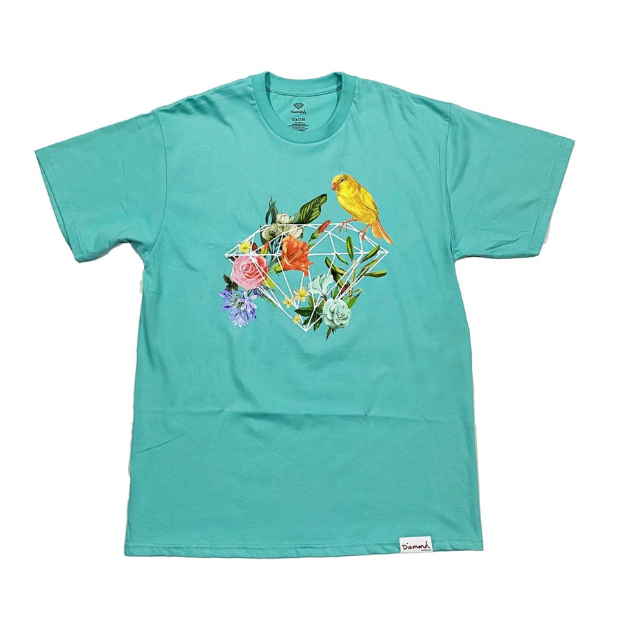 DIAMOND CANARY FLOWERS TEE