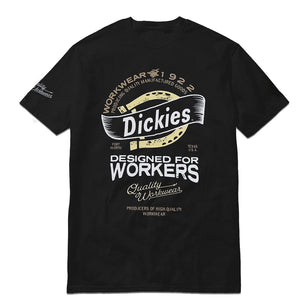 DICKIES INTERLOCK SS STATEMENT TEE - BLACK