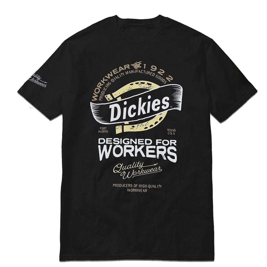 DICKIES INTERLOCK SS STATEMENT TEE - BLACK