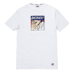 DICKIES JERSEY COMIC TYPE SS REGULAR TEE - WHITE