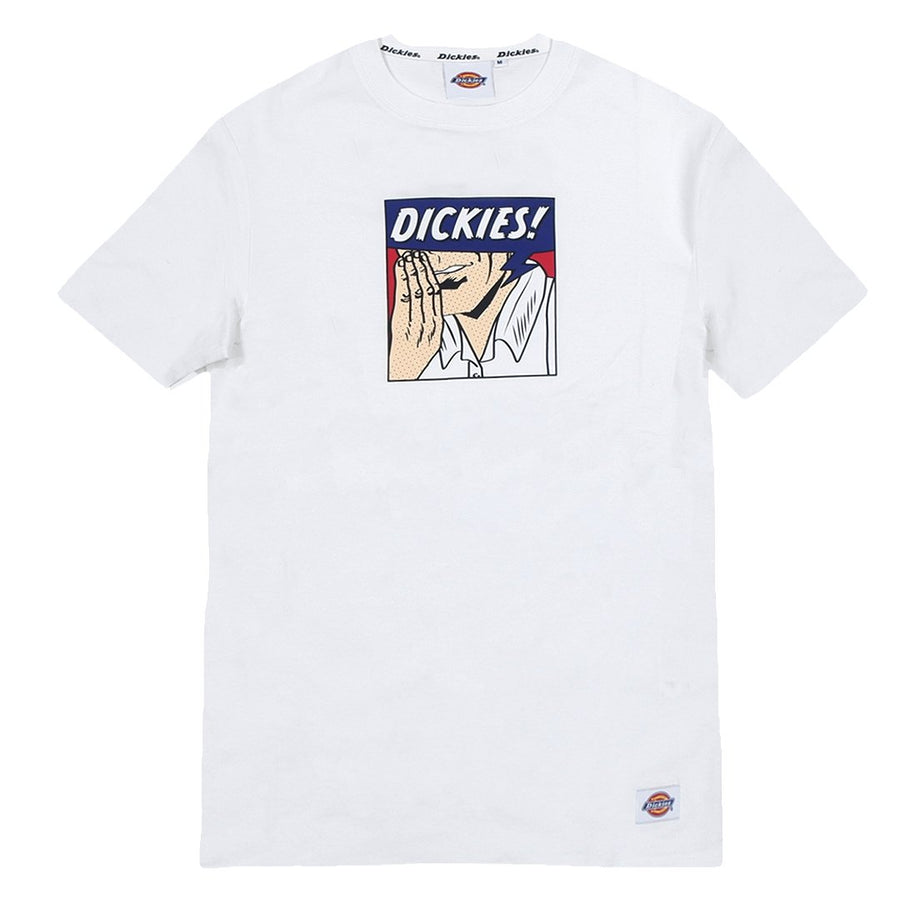 DICKIES JERSEY COMIC TYPE SS REGULAR TEE - WHITE