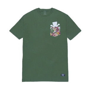 GRIZZLY CAMOUFLAUGE LODGE POCKET TEE