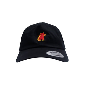 GRIZZLY FIRE FLAME DAD HAT-BLACK