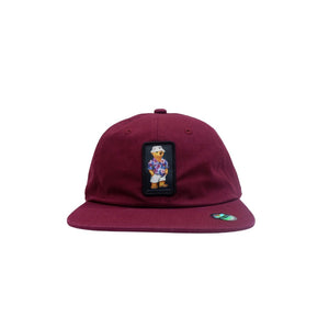 GRIZZLY HAMPTONS BUCKLE HAT - BURGUNDY