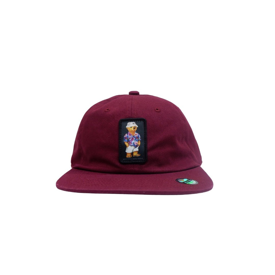 GRIZZLY HAMPTONS BUCKLE HAT - BURGUNDY
