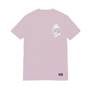GRIZZLY HONOLULU OG BEAR POCKET TEE-PINK