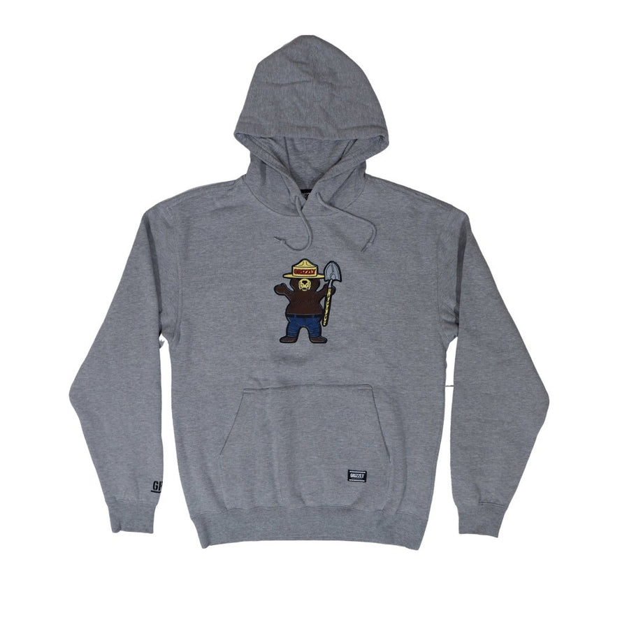 GRIZZLY SMOKEY HOODIE - HEATHER GREY