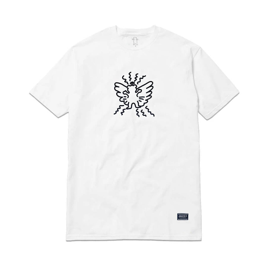 GRIZZLY SHARPIE BEAR TEE - WHITE