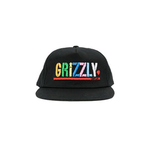 GRIZZLY Color Block Snapback - Black