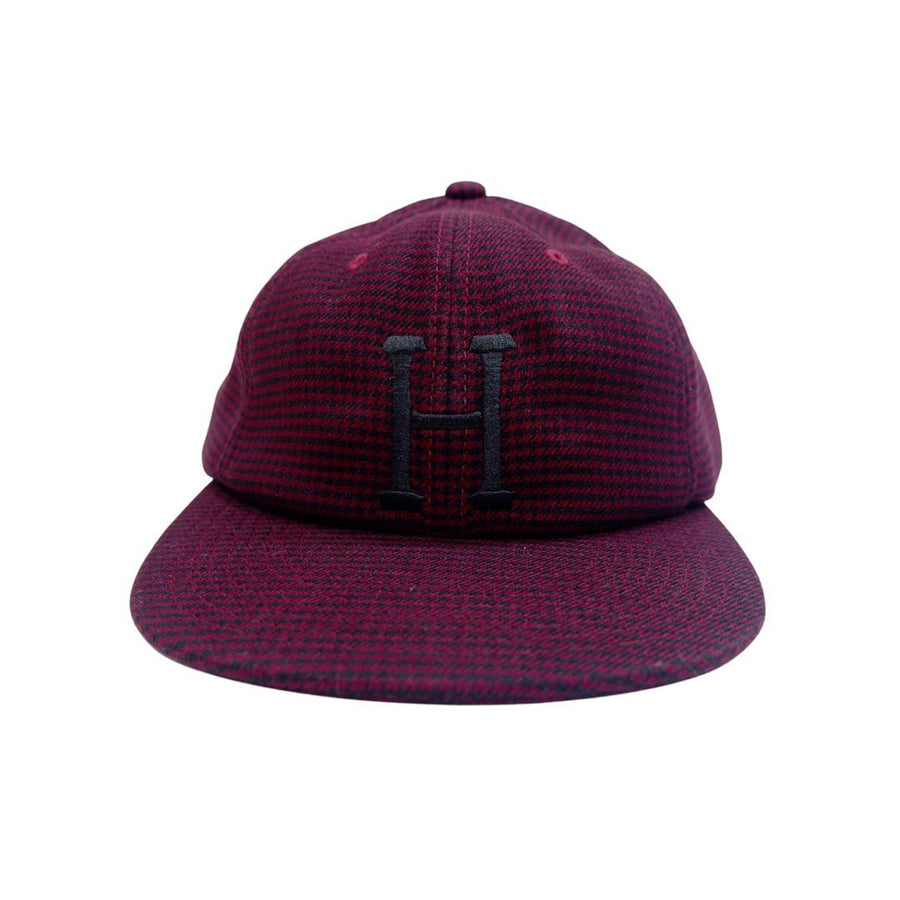 HUF CLASS H HOUNDSTOOTH 6 PANEL-BLOODSTONE