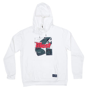 ILLEST FATLACE PADDOCK HOODIE - WHITE